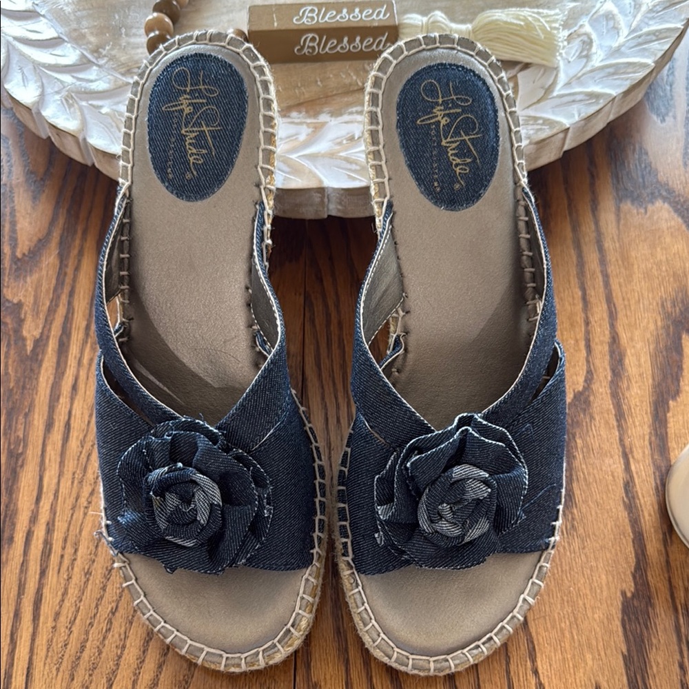 SOLD!! Stylish Life Stride Denim Women's Sandals